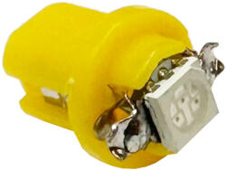  Autós led B8.5 műszerfal világítás, 1 led, 23 Lumen, 1W, sárga. Már csak a Lehel utcai üzletben! (LLATB8.5.MA1LY)