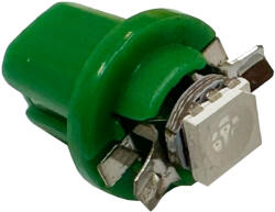  Autós led B8.5 műszerfal világítás, 1 led, 23 Lumen, 1W, zöld. Már csak a Lehel utcai üzletben! (LLATB8.5.MA1LG)