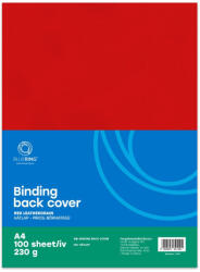 BLUERING Hátlap, A4, 230 g. bőrhatású 100 db/csomag, Bluering® piros (HAT230GPIRBOR)