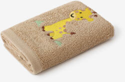 Goldea gyermek frottír törölköző - zsiráf a barna 30 x 50 cm