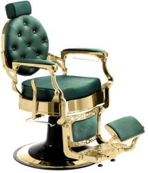  ANTIQUE zöld-arany barber/férfiszék