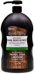 Naturaphy Gel de dus & sampon pentru barbati Sandalwood, 1000ml, Naturaphy