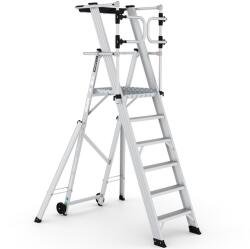 CAGSAN KEY-PRO Összecsukható platform létra 5+1 fokos ( Munkamagasság: 3, 5m) (KPN5)