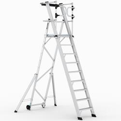 CAGSAN KEY-PRO Összecsukható platform létra 8+1 fokos ( Munkamagasság: 4, 2m) (KPN8)