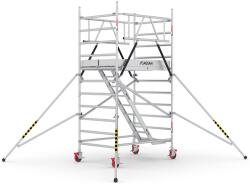 CAGSAN lépcsős gurulóállvány Protube LNME (180)-Munkamagasság: 4, 3m (CAG-LN230ME_(180))