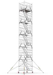 CAGSAN lépcsős gurulóállvány Protube LNME (180)-Munkamagasság: 12, 7m (CAG-LN1070ME_(180))