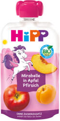 Hipp Organic Плодова закуска Слива, ябълка и праскова 100г