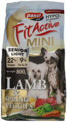 FitActive Originals Senior/Light Mini Breed Hypoallergenic Lamb & Spring Veggies (3 tasak ~ 3 x 800 g) 2.4kg