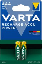 VARTA Elem tölthető akku AAA mikro 800 mAH Power 2 db/csomag, Varta - irodamarket