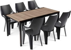 Keter Parker Large 6+1 kerti bútor garnitúra szett kőris-grafit 260574_207061_6