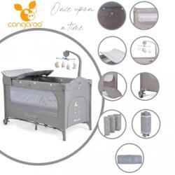 Cangaroo Once upon3 utazóágy 2 szintes zenélő játékkal, pelenkázós szürke