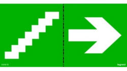 Legrand 660869 tartalékvilágítás piktogram 310x112mm, lépcső (660869)