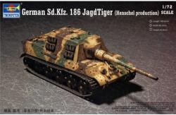 Trumpeter 1/72 Sd. kfz. 186 Vadásztigris tank modell Henschel gyártmány (TRU07254)