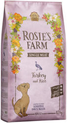 Rosie's Farm 2x12kg Rosie's Farm Single Meat Adult pulyka & rizs száraz kutyatáp