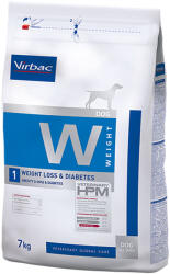 Virbac 2x7 kg Virbac Veterinary HPM Dog Weight Loss & Diabetes W1 száraz kutyatáp