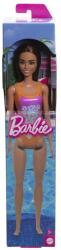 Barbie Papusa Barbie Bruneta Cu Costum De Baie Inflorat Papusa
