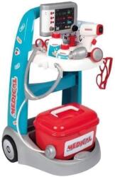 Smoby - carucior medical electronic - carucior doctor cu 2 roti, functii electronice si sunet, multe accesorii, pentru copii de la 3 ani (340207)