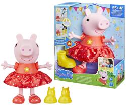 Hasbro Peppa Pig, Papusa La fete aux puddles de mud, versiune franceza, roz (F8873) Figurina