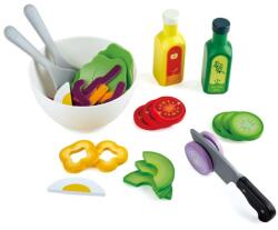 Hape Set de salata Hape Set de salata de gradina, joc de imitatie de gatit din lemn pentru copii, ingrediente si accesorii pentru salata pentru obiceiuri alimentare sanatoase 1174340 (E3174) Bucatarie copii