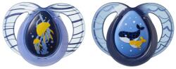 Tommee Tippee Ортодонтични залъгалки Tommee Tippee - Night Time, 6-18 m, Медуза, 2 броя (TT.0086.003)