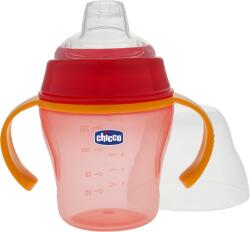 Chicco Неразливаща се чаша с мек накрайник Chicco - Soft Cup, Оранжева, 200 ml, 6 m+ (1683553)