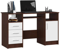 AKORD Íróasztal Akord Furniture 124 cm wenge - fehér (IP0PANAWENBIA001)