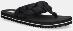 Tommy Jeans șlapi pentru femei BRAIDED THONG BEACH SANDAL 9BYA-KLD00A_99X (EN0EN02877)