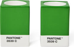 Copenhagen Design Свещници Pantone за класически свещи или чаени свещи, зелени, 2 бр (101723539)