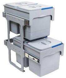 EKOTECH - Beépíthető hulladékgyűjtő TANDEM SHORT 40 - 2x15+2x12 liter (MK91254100)