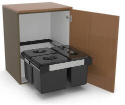 EKOTECH - Beépíthető hulladékgyűjtő FREE JAZZ 60 - 3x12 liter+1x5 liter (MK93014162601)
