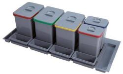 EKOTECH - Beépíthető hulladékgyűjtő PRACTIKO 1200 - 3x15 liter 2x7 liter + 4 tartó (MK91234100B5)