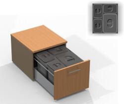 EKOTECH - Beépíthető hulladékgyűjtő JAZZ 45 - 1x12 liter+3x5 liter (MK93004162452)