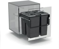 EKOTECH - Beépíthető hulladékgyűjtő FRONT 60 - 1x7 liter+3x26 liter (MK950141606)