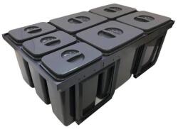 EKOTECH - Beépíthető hulladékgyűjtő JAZZ 90 - 4x12 liter+3x5 liter (MK93004162904)