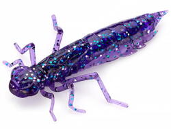 FishUp Dragonfly 3cm #060 Dark Violet Peacock & Silver (4820194857282)