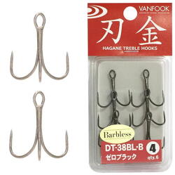 Vanfook Ancore Vanfook DT-38BL-B Barbless Treble nr. 4 (4949146034325)