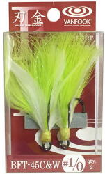 Vanfook Ancore Vanfook BFT-45 Chartreuse and White Treble nr. 2/0 (4949146030129)