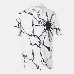OFF WHITE Рокля OFF WHITE Men's Long-Sleeve Dress Shirt - White/Black