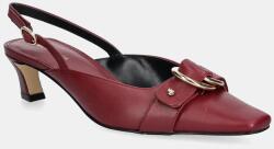 MICHAEL Michael Kors bőr tűsarkú Jaden bordó, alacsony talpú, 40T5JDMS1L. 691 - burgundia Női 40