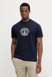 Guess pamut póló MARINA sötétkék, nyomott mintás, M5YI62 K8FQ4 - sötétkék XL