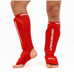 KNOCKOUT Lábcsont Kickbox Knockout Ciorap V2 L/XL vörös