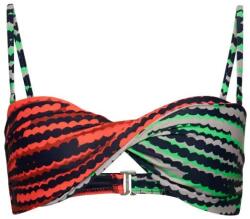 Superdry Vintage Mix Bandeau bikini top - Multicolor (Fluro Pink Pop)
