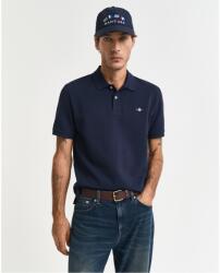 Gant Блуза с яка Gant Textured Polo Shirt - Evening Blue