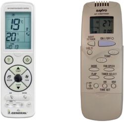 General SANYO RCS-8PS4E-G, RCS-9PS4E-G - telecomandă de lux retroiluminată