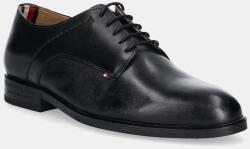 Tommy Hilfiger bőr félcipő TH THUNIT LTH SHOE fekete, FM0FM05533 - fekete Férfi 43