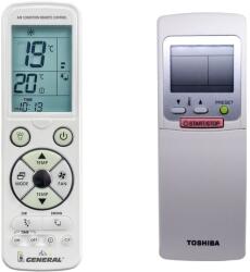 General TOSHIBA WC-C1PE, WC-H2UE, WH-H2UE, WH-W3UE - telecomandă de lux retroiluminată