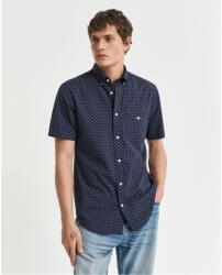 Gant Риза с къс ръкав Gant Men's Micro Print Short Sleeve Shirt - Evening Blue