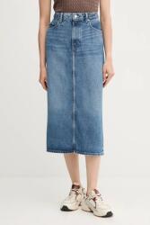 Tommy Hilfiger farmer szoknya midi, egyenes, WW0WW46503 - kék 42