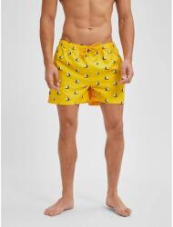 SELECTED Бански гащета Selected Classic swimming shorts - Yellow (Solar Power / Aop Sailboat)