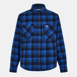 OFF WHITE Риза с дълъг ръкав OFF WHITE Men's Arrow Plaid Cotton Long Sleeve Embroidered Shirt - Blue/Black